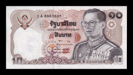 Tailandia Thailand 10 Baht ND (1980) Pick 87(6) Sc Unc - Thailand