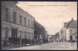 +++ CPA - FRASNES LEZ BUISSENAL - Coin De La Place Et Rue Haute - Carte Animée   // - Frasnes-lez-Anvaing