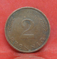 2 Pfennig 1972 F - TTB - Pièce Monnaie Allemagne - Article N°1360 - 2 Pfennig