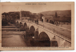 Carte Postale Ancienne Quissac - Vue Du Pont, Après Les Réparations Du Parapet - Quissac