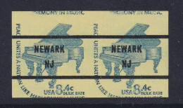 USA, Scott 1615Cf, Newark NJ Precancel, Imperforate Pair - Usados