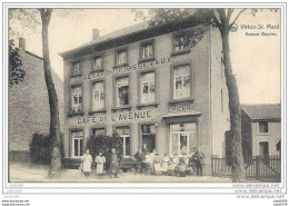 VIRTON .  SAINT - MARD ..-- Café De L ' Avenue , GERARD - PIESSEVAUX . 1919 Vers SOUVRET . S.M. Voir Verso . - Virton