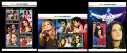 Sierra Leone  2023 Lisa Marie Presley. Michael Jackson. (119) OFFICIAL ISSUE - Musique