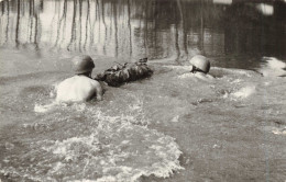 BELGIQUE - Armée Belge - Para-commandos - Passage D'une Rivière - Militaires - Soldats - Animé - Carte Postale Ancienne - Other & Unclassified