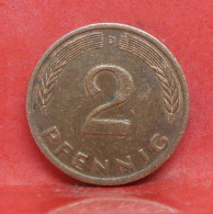 2 Pfennig 1974 D - TTB - Pièce Monnaie Allemagne - Article N°1365 - 2 Pfennig