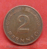 2 Pfennig 1977 D - TTB - Pièce Monnaie Allemagne - Article N°1377 - 2 Pfennig