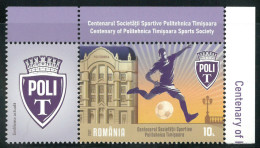 Romania 2021 / Centenary Of Poli Timisoara / Stamp With Label 2 - Clubs Mythiques