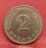 2 Pfennig 1979 D - TTB - Pièce Monnaie Allemagne - Article N°1384 - 2 Pfennig