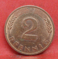 2 Pfennig 1983 D - TTB - Pièce Monnaie Allemagne - Article N°1399 - 2 Pfennig
