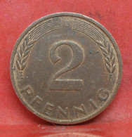 2 Pfennig 1983 G - TTB - Pièce Monnaie Allemagne - Article N°1400 - 2 Pfennig