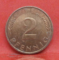 2 Pfennig 1985 D - SUP - Pièce Monnaie Allemagne - Article N°1405 - 2 Pfennig