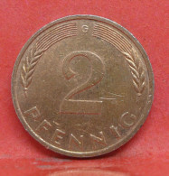 2 Pfennig 1985 G - TTB  - Pièce Monnaie Allemagne - Article N°1406 - 2 Pfennig