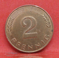 2 Pfennig 1989 F - TTB  - Pièce Monnaie Allemagne - Article N°1415 - 2 Pfennig