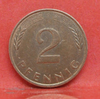 2 Pfennig 1989 J - TTB  - Pièce Monnaie Allemagne - Article N°1417 - 2 Pfennig