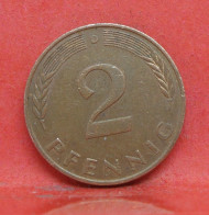 2 Pfennig 1990 D - TTB  - Pièce Monnaie Allemagne - Article N°1418 - 2 Pfennig