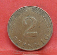 2 Pfennig 1991 F - TTB  - Pièce Monnaie Allemagne - Article N°1424 - 2 Pfennig
