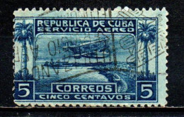 CUBA - 1927 - Seaplane Over Havana Harbor - USATO - Luftpost