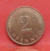 2 Pfennig 1992 F - TTB  - Pièce Monnaie Allemagne - Article N°1428 - 2 Pfennig