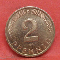 2 Pfennig 1995 D - TTB - Pièce Monnaie Allemagne - Article N°1436 - 2 Pfennig