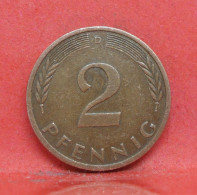 2 Pfennig 1996 D - TTB - Pièce Monnaie Allemagne - Article N°1441 - 2 Pfennig