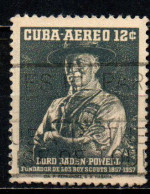 CUBA - 1957 - Centenary Of The Birth Of Lord Baden-Powell, Founder Of The Boy Scouts - USATO - Poste Aérienne