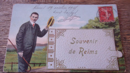 51 MARNE SOUVENIR REIMS MULTIVUES A SYSTEME 1907 - Reims