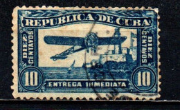 CUBA - 1914 - Airplane And Morro Castle - USATO - Express Delivery Stamps