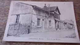 51  MARNE  COURTISOLS POSTE ET RUE  MASSEZ 1917 - Courtisols