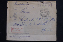 U.R.S.S.- Enveloppe En Recommandé De Moscou Pour La France En 1936 - L 144484 - Storia Postale