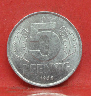 5 Pfennig 1968 A - SUP - Pièce Monnaie Allemagne - Article N°1463 - 5 Pfennig