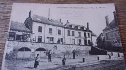 51  MARNE   JONCHERY SUR VESLE PLACE DU MARCHE  1917 - Jonchery-sur-Vesle