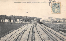 Athis Mons           91          Chemin De Fer. Ligne D'Orléans Prise Du Pont De L'avenue           (voir Scan) - Athis Mons