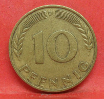 10 Pfennig 1950 D - TTB - Pièce Monnaie Allemagne - Article N°1484 - 10 Pfennig