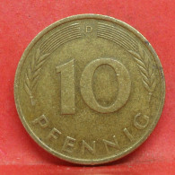 10 Pfennig 1972 D - TTB - Pièce Monnaie Allemagne - Article N°1496 - 10 Pfennig
