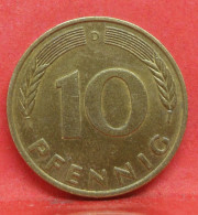 10 Pfennig 1975 D - SUP - Pièce Monnaie Allemagne - Article N°1503 - 10 Pfennig