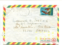 Rép. Togolaise - Affranchissement Sur Lettre - Manioc / Indexation Code Postal - Togo (1960-...)