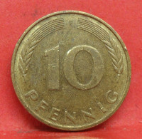 10 Pfennig 1982 F - TTB - Pièce Monnaie Allemagne - Article N°1516 - 10 Pfennig