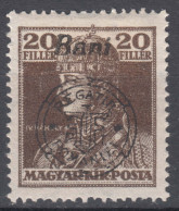 Romania Overprint On Hungary Stamps Occupation Transylvania 1919 Mi#47 II Mint Hinged - Transilvania