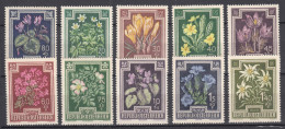 Austria 1948 Flowers Mi#868-877 Mint Never Hinged - Neufs