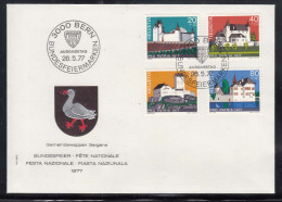 Switzerland 1977 Mi#1096-1099 FDC Cover  - Covers & Documents