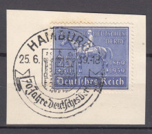 Germany Deutsches Reich 1939 Mi#698 Used Piece Nice Cancel - Used Stamps