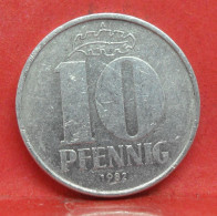 10 Pfennig 1982 A - TTB - Pièce Monnaie Allemagne - Article N°1542 - 10 Pfennig