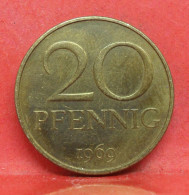 20 Pfennig 1969 - TTB - Pièce Monnaie Allemagne - Article N°1545 - 20 Pfennig