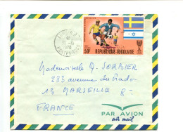 SPORT - Rép. Togolaise - Affranchissement Sur Lettre Par Avion - Football / Coupe Du Monde Mexico 1970 - 1970 – Mexico