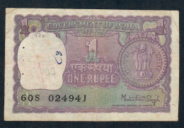 INDIA P77q 1 RUPEE 1980 LETTER A Signature SINGH  AVF - Inde