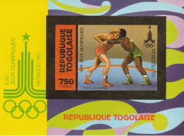 N° B146(Y&T) Non Dentelé Accidentel. Jeux Olympique Moscou 1980 - Togo (1960-...)