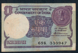 INDIA P78Ae 1 RUPEE 1986 LETTER A    #69K Signature VENKITARAMANAN   VF - Inde
