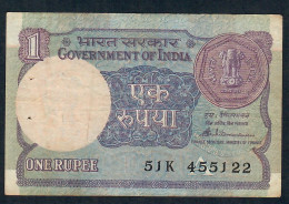 INDIA P78Ae 1 RUPEE 1986 LETTER A    #51K Signature VENKITARAMANAN   VF - Inde