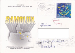 EUROPEAN JUSTICE COURT STAMP ON PHILATELIC EXHIBITION SPECIAL COVER, 2003, LUXEMBOURG - Briefe U. Dokumente