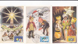 CHILD CARE, CHILDRENS, CM, MAXICARD, CARTES MAXIMUM, 3X, 1983, NETHERLANDS - Cartoline Maximum